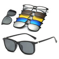 6 in 1 Custom Men Women Optical Magnetic Sunglasses Clip Magnet Clip Onclip on Sun Glasses Frame Sunglasses