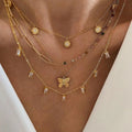 Dainty Women CZ Gemstone Charm Necklaces Stainless Steel Jewelry Choker Collar Stunning Rhinestone Baguette Crystal Necklace