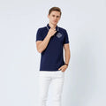 Custom Embroidered Print Logo Men's Polo Shirt Company Work Uniforms Men's Golf Polo Shirt