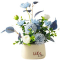 Artificial Flower Potted Plants Living Room Dining Table Study Ornaments Ceramic Pots Green Plants Flowers Decoration