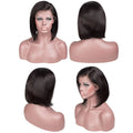 Ready to Ship Nanming Natural Black Color 6-16 Inch Available 13x4 Bob Wigs Human Hair Lace Front for Black Women Short Bob Wig