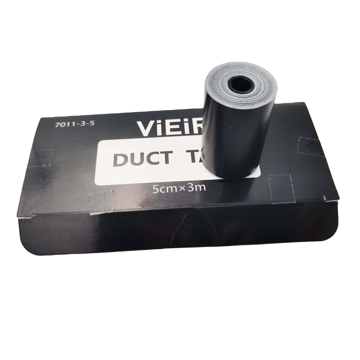Mini Roll Cloth Duct Tape Black/Silvery 50m Antistatic Jumbo Roll Best Glide Survival Kit Repair Tape for Outdoors Long Use