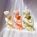 Lady Figurine Sculpture Art Wax Candles Mould Goddess Bust Silicone Mold Venus Italica Statue Candle Mold