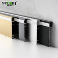 Aluminum Skirting Board Light Led Skirting in the Wall Aluminum Metal Skirting Baseboard in Stock Baseboard Factory