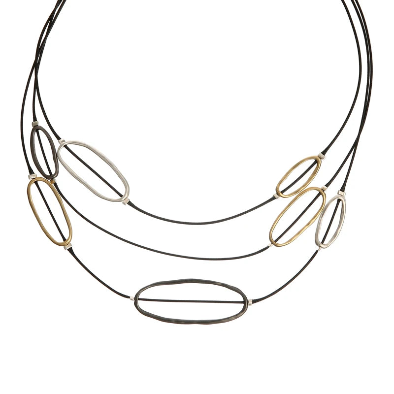 Fashionhome Attractive Simple Women Circle Pendant Necklace
