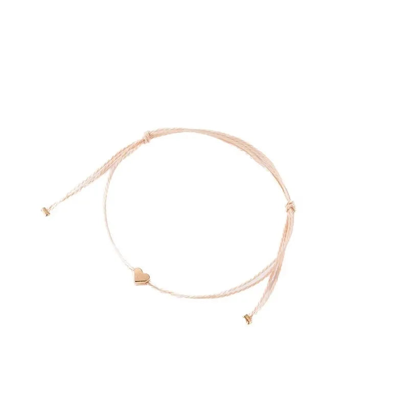 Wholesale Wishing Heart Bracelet Five-Pointed Star Crown Cross Leather Bracelet Adjustable Make-a-Wish Paper Card Bangles