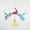 Bohemian Jewelry Irregular Raw Crystal Zodiac Necklaces Stainless Steel Healing Birthstone Necklace