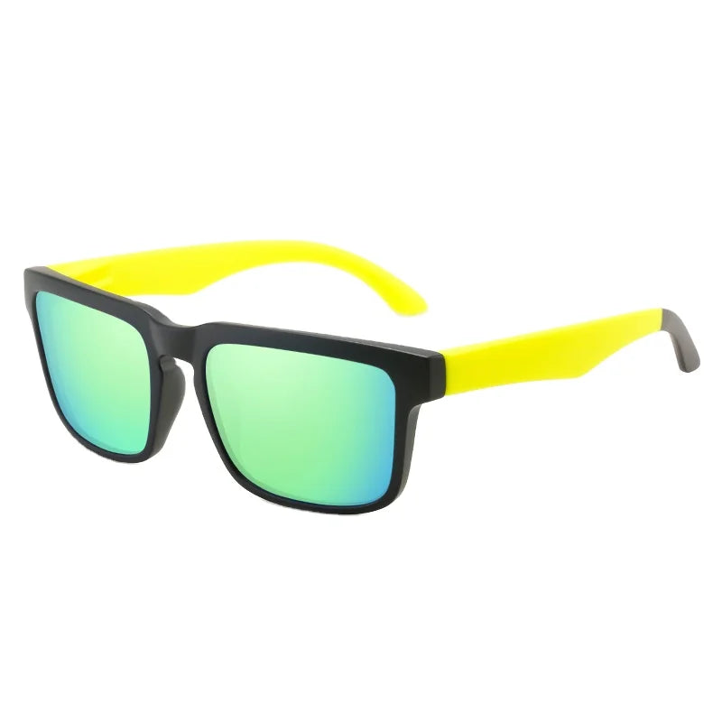 DUBERY 2026 Geometric Print Oversized Square Sunglasses Luxury Blue/Transparent Frame New Unisex Fashion Sun Glasses for Women