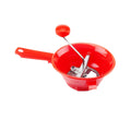 Tomatto Red PP Eco-Friendly Multifunctional Kitchen Utensils Manual Food Grinder Stainless Steel Blades for Vegetables Fruits