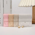 Hot Sale Embossing  Microfiber Envelope Bag for Watch Small Luxury Bag for Necklace Storage Bag Jewelry Microfiber Pouch