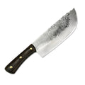 2026 New Style 7.5 Inch Handmade Forged Stainless Steel Wenge Wooden Handle Carving Kitchen Knife
