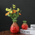Creative Dragon Fruit Ceramic Vase Water Nourishing Hydroponic Green Plants Fresh Flowers for Home Furnishings Desktop