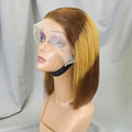 Short 10-16 Inch Straight Bob Wig Cheap Price Lace Front Natural Human Hair Wigs Women Transparent Lace Wigs