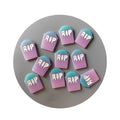 Resin Rip Charms Cabochons Flatback Cabochon Accessories for Scrapbooking Hair Bow Crafts Making Embellishments