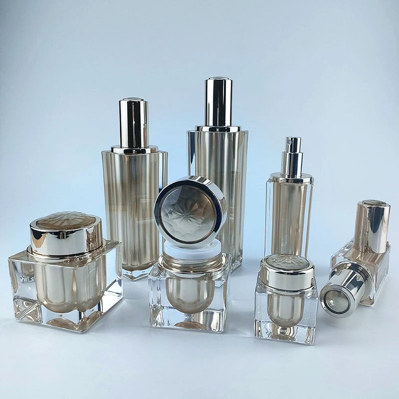 Stocks Factory Wholesale Plastic Cosmetic Containers and Packaging Cream Jars 5g 10g 20g 30g 50g 30ml 50ml 100ml 120ml