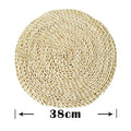 Homeplus New Style Round Braided Heat Resistant Hot Insulation Corn Husk Dish Mats Table Pads Home Insulation Mat