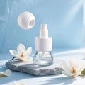 Skincare Makeup 30ml Clear Glass Bottle Packaging Unique Bottle Shape Serum With Lotion Pump Roll Cap Brush Bottle