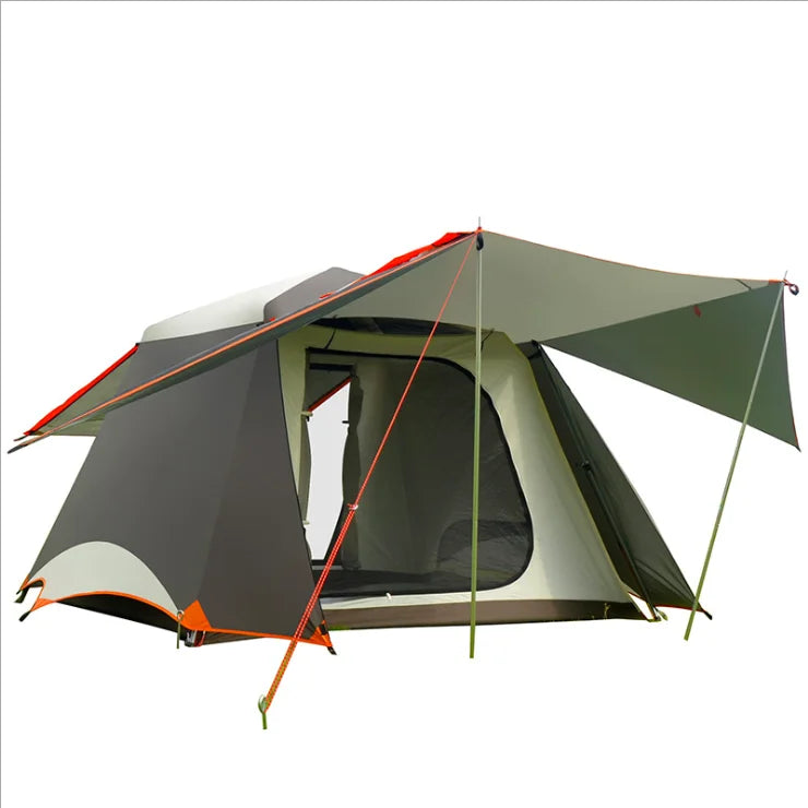Heavy Duty Double-Layer Automatic Quick Fishing Tent Luxury Waterproof Polyester for Outdoor Camping