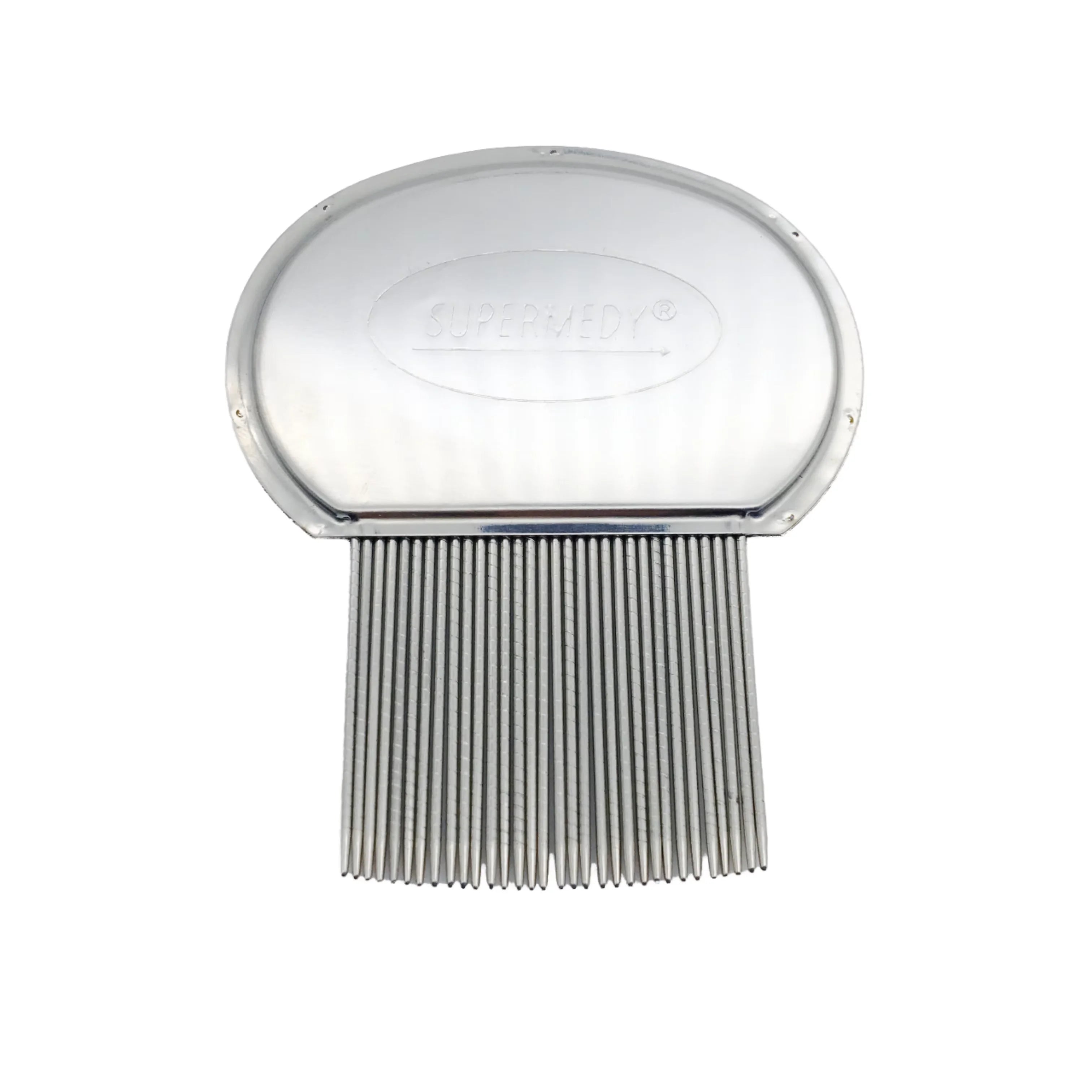 FX-HT58 Custom Laser Pet Dense Teeth Long Needle Stainless Steel Comb in Plastic Bag Flea Lice Insect Egg Removal Tool Wholesale