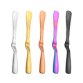 New Arrival Eco Friendly Reusable Stainless Steel Spreader Knife Matte Polish Gold Plated Cheese Butter Knife