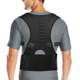 Hot Sale Adjustable Neoprene Back Posture Corrector with Magnetic Therapy for Upper Back Pain Relief