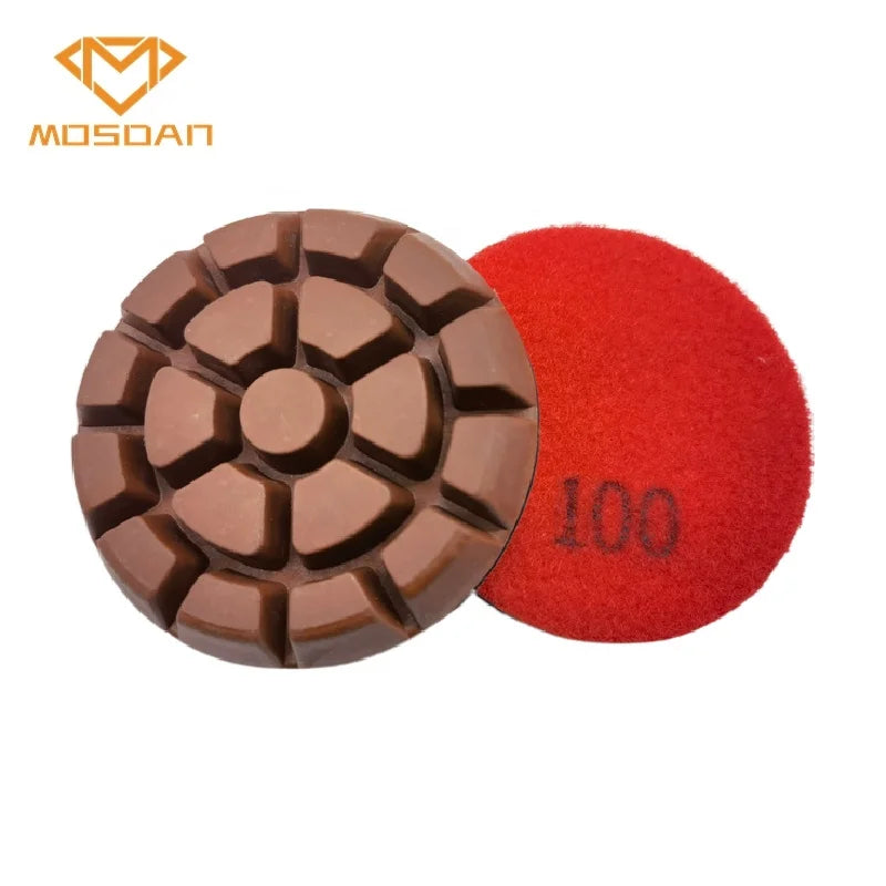 3 Inch Semi Metal Bond Polishing Polishing Pads for Concrete