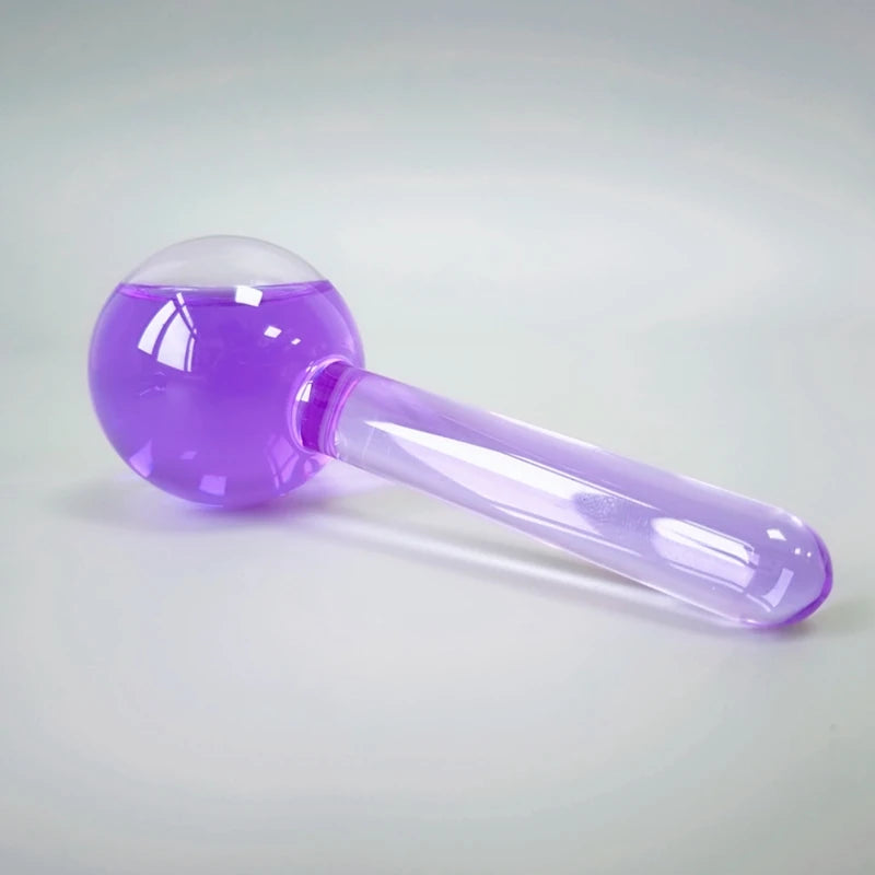 Huiying Quick to Ship Facial Purple Color Cooling Ice Globe for Masaage Face Soothing