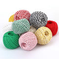 1.5mm Cotton Rope Macrame Cord 1.5mm Two-color Color Cotton Packaging Thread Holiday Decoration Rope