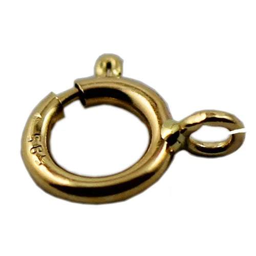 14K gold super light spring ring w/ open ring 1x4.5x6.6mm-1.5x6x8.4mm sold by PC ID 41544