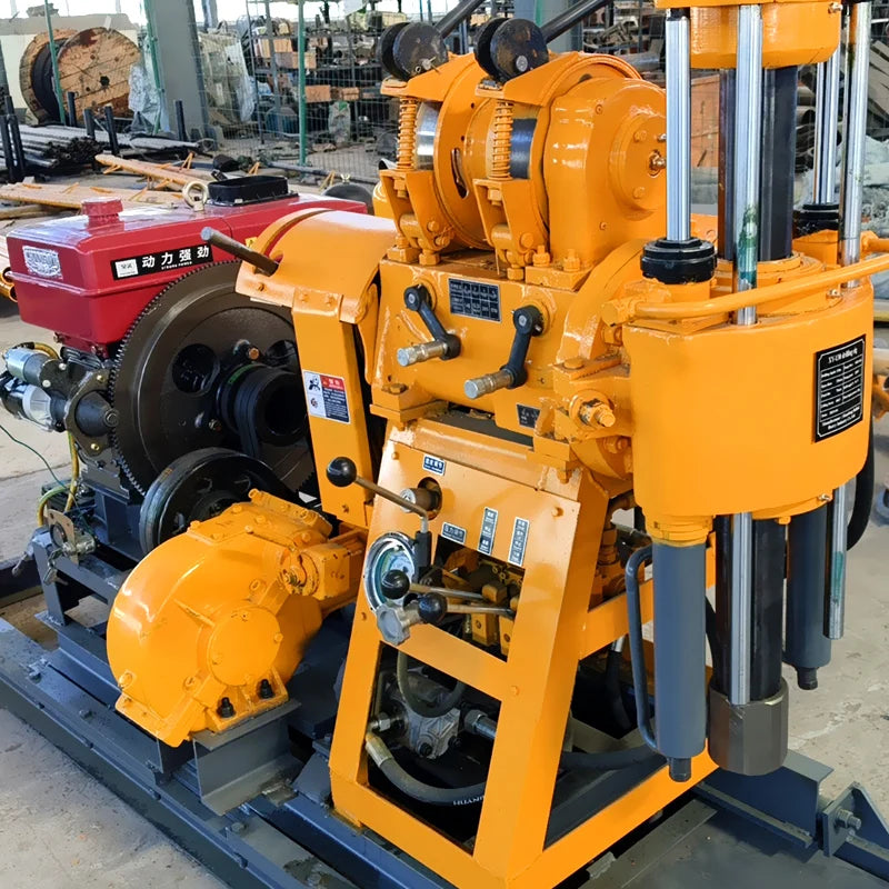 XY Series 130-200m Deep Geological Exploration Rock Core Drill Rig Diesel Engine Gearbox Pump Bearing for Water Well Drilling