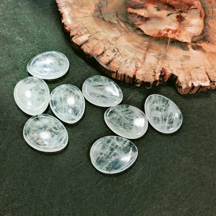 Diy Wholesale Worry Stones Holistic Healing Clear Quartz Worry Stone