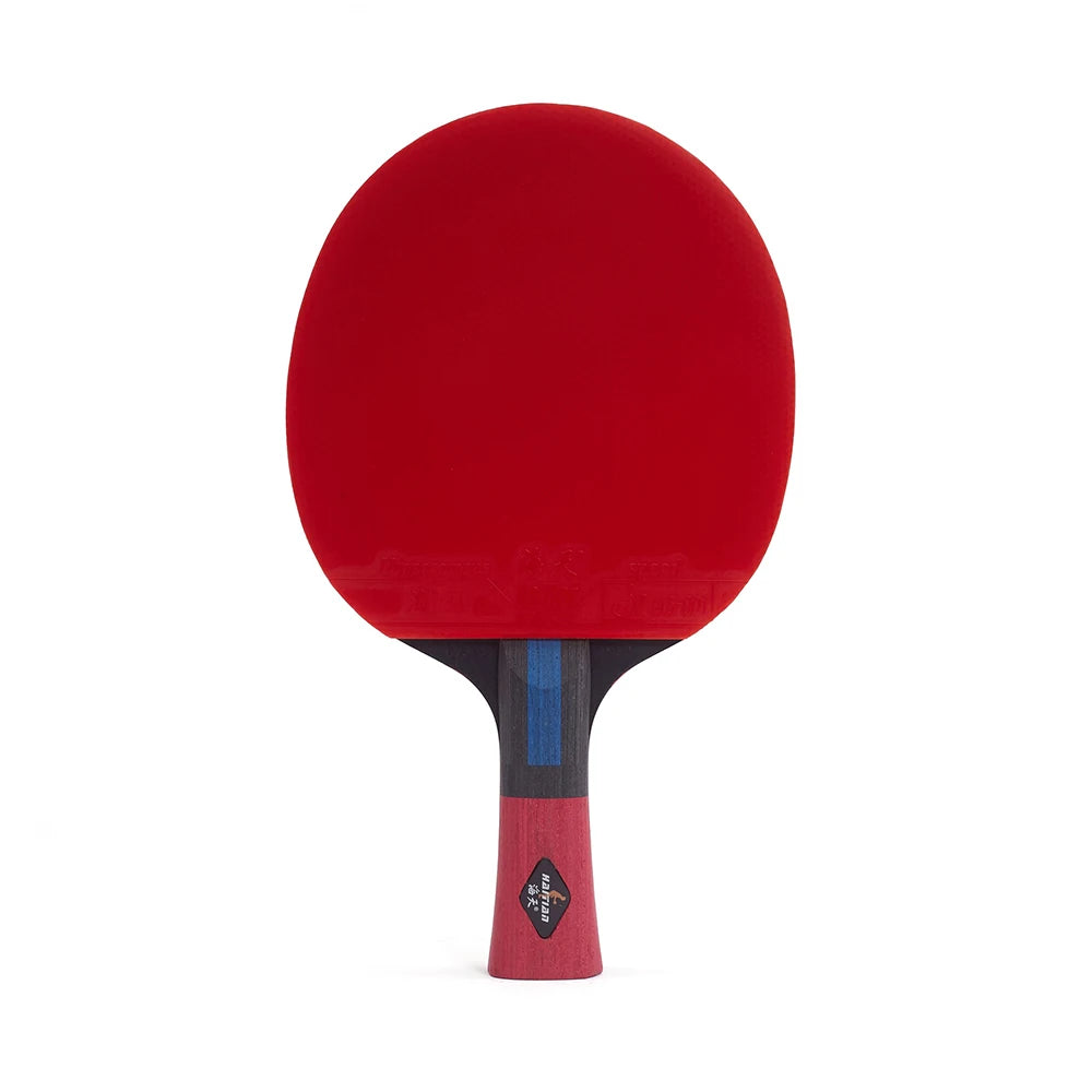 Portable Pingpong Paddle Table Tennis Bats 5 Layer Blades Table Tennis Racket Professional Penhold Poplar Handle
