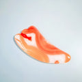 HZ Natural Red Agate Natural Jade Beauty Iridescent Gua Sha Board Massage Stones