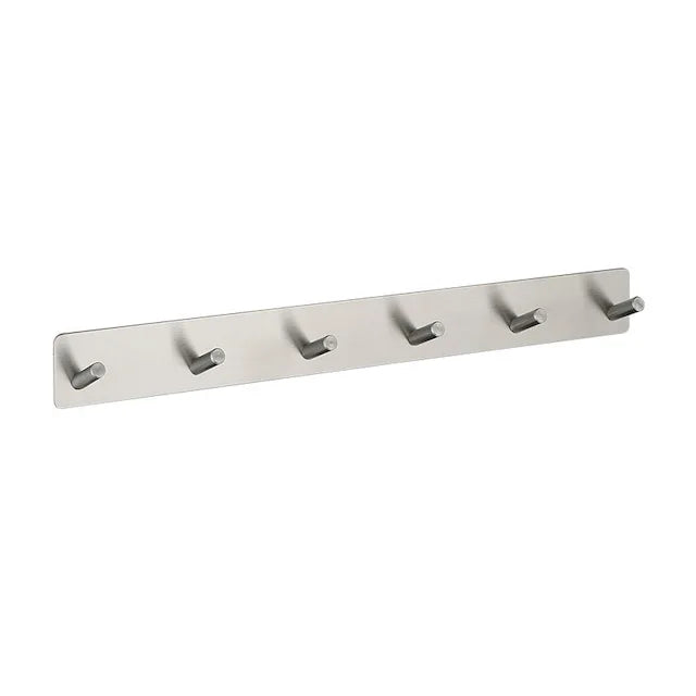 CUSTOM Bathroom Kitchen Hand Towel Hook Self-Adhesive No Drilling Rustproof Six Hooks Adhesive Hooks