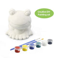Wholesale Creative DIY Painting Set Matte Glazed Clay Frog Cut Animal Educational Toys for Kids Drawing Paper Gifts Set