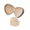 Wholesale Cute Heart-Shaped Leather Jewelry Organizer Portable Travel Jewelry Box for Girls for Ear Studs and Earrings