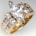 CAOSHI Custom Women American Gold Plated Jewelry Bling Shining Cubic Zirconia Diamond Eternity Ring Engagement Wedding Rings