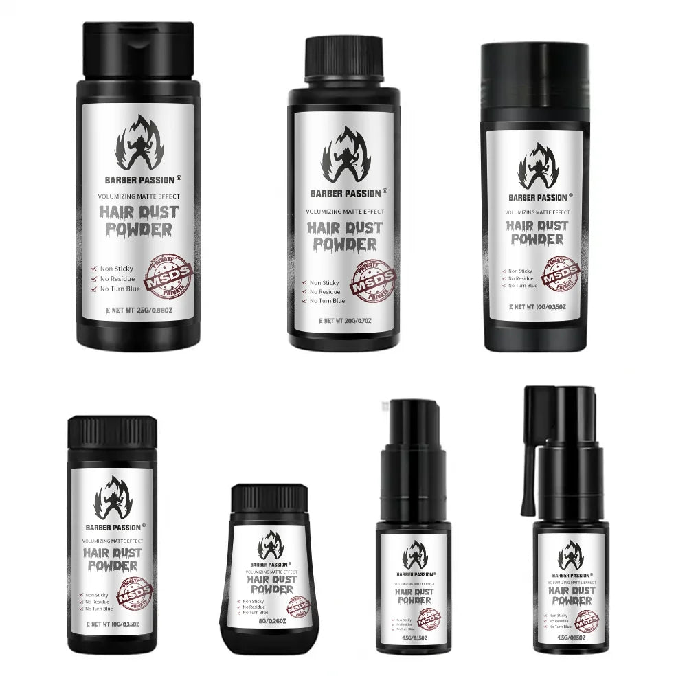 ARGANRRO BRANDED Barber Dust Powder custom Hair Styling Powder Spray for Barbershop