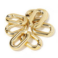 Xuanseyameng U20*31 20*31mm Gold Plastic Acrylic Chain Buckle Opening Ring Manual Removable Packaging Jewelry Clothing