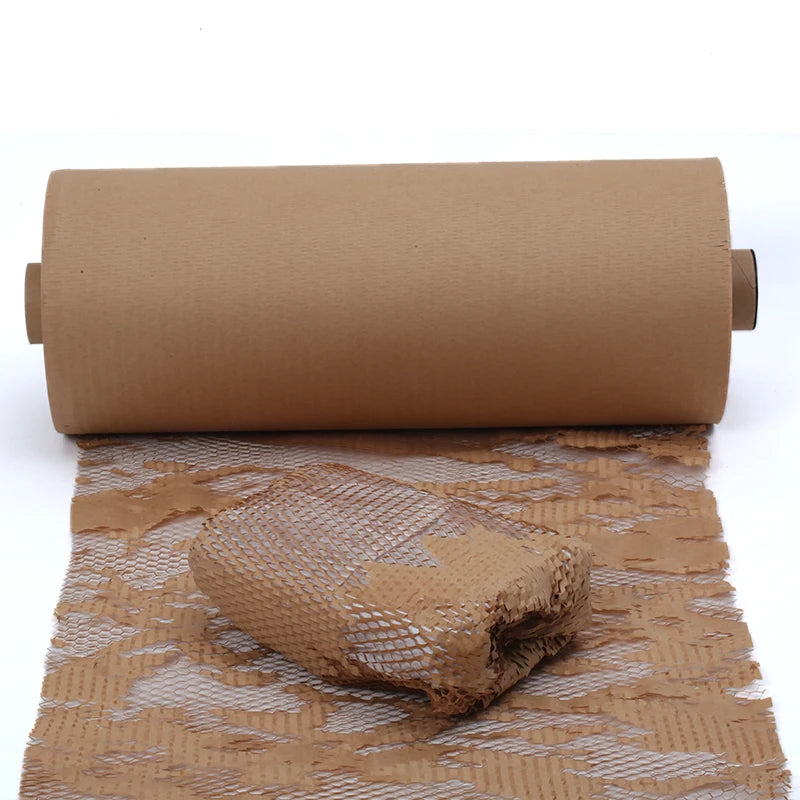 Cushion Wrap Roll Kraft Honeycomb Paper Packing Material for Shockprooof Transportation MegaBDM