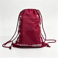 Customized Premium Promotion Athletic Training Sports Events Strong Polyester Cinch Sack Drawstring Gift Backpack String Bag