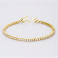XINGYUE Wholesale 925 Silver Round Shape 2mm DEF White Color Mossanite Tennis Bracelet Fashion Jewelry for Party for Wedding