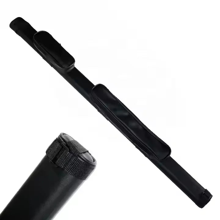Hot Sale Classic Black PU Leather 3/4-PC  Billiard Cue Bag for Putting Snooker Cue Stick