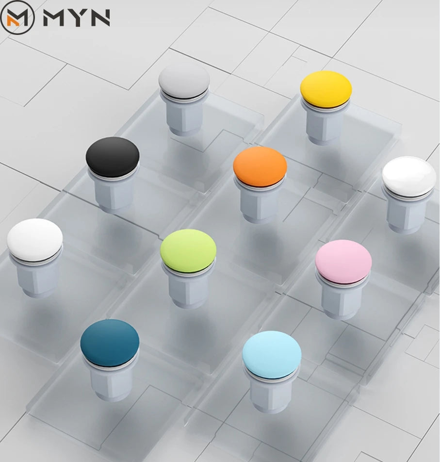 WATERMARK Multiple Color Options  Stopper Ceramic Deodorant  Lid  Retractable Hose Pop up Waste Bathroom Sink Basin Drainer
