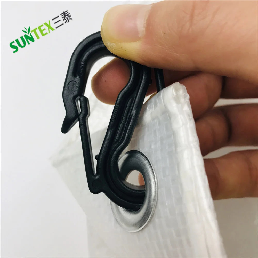 Plastic Snap Hook Double S HooksClips to Connect Woven Net on the WireUV Resistant S Hooks for Cherry Cover Connector