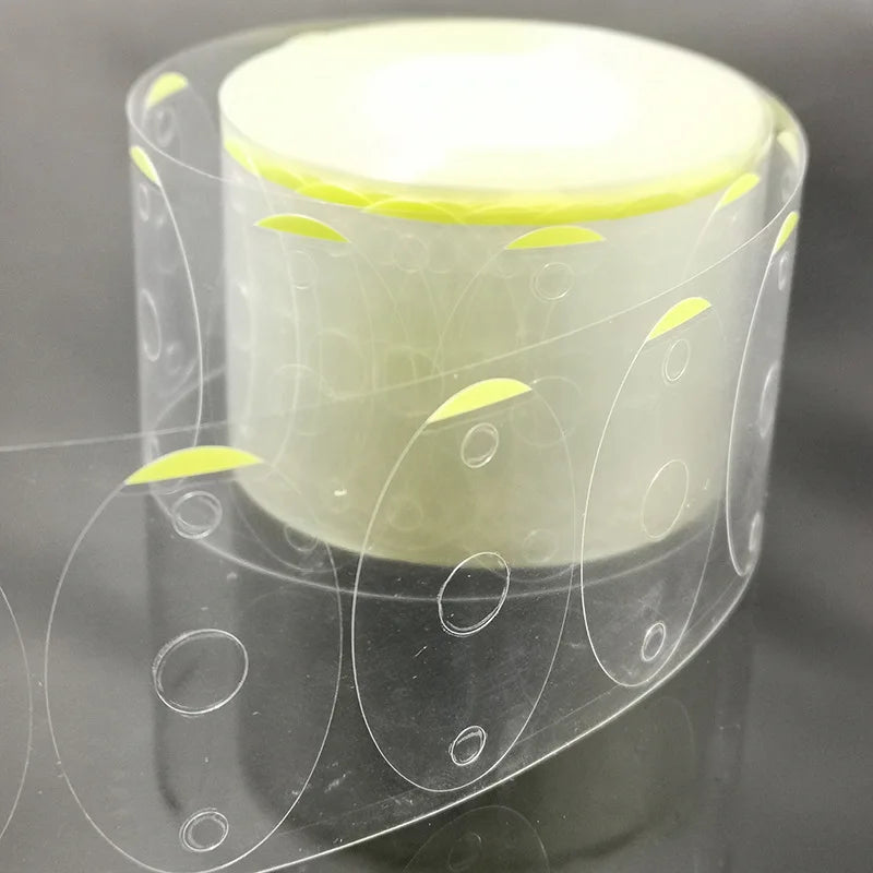 Transparent Anti-Slip Protection Lens Processing Resist Skid Film Blocking Pads Clear Double Sided Glue Disc Glasses PET