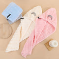Women's Microfiber Anti-Frizz Turban Wrap Quick-Dry Hair Drying Bath Towel with Customizable Logo for Home and Hotel Use