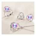 Hottest Platinum Plated Jewelry Set Accessory Earings Rings Set Jewelry Women