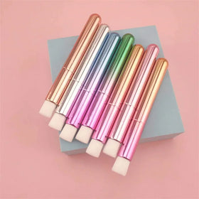 Handle Soft Fluffy Vegan Synthetic Hair Soft Lash Shampoo Cleansing Brush Lash Extension Brush Cleaner