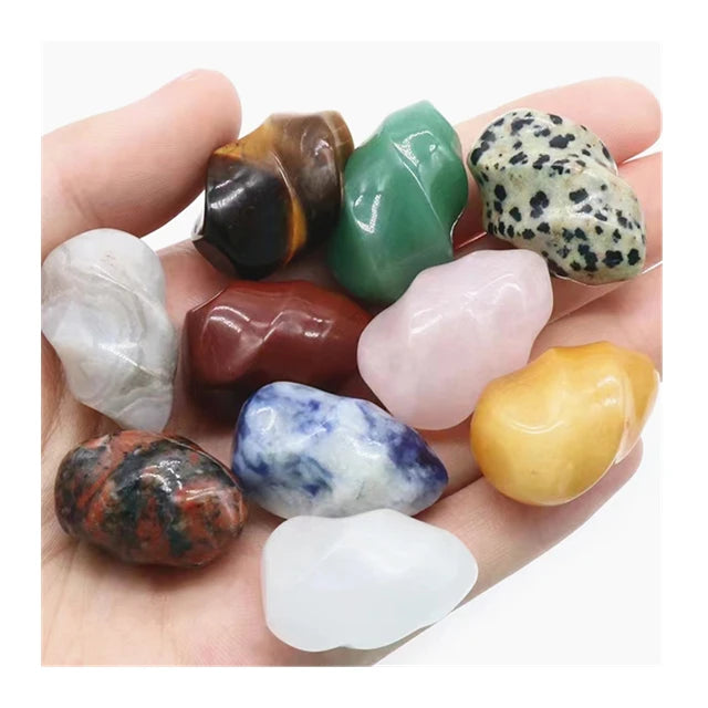 Wholesale Natural Healing Crystal Carving Mini Torch tiger eye Quartz Figurine Crafts Gift Home Decor